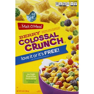 Malt-O-Meal Cereal, Berry Colossal Crunch (14 oz) - Instacart