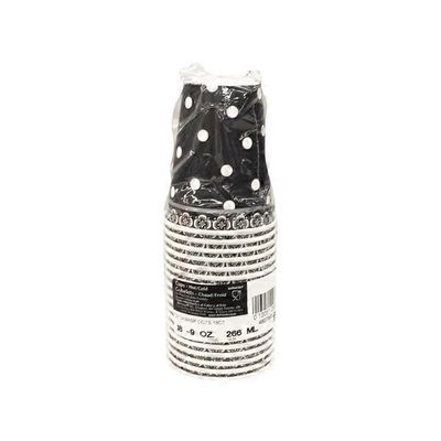 Meijer Damask Dots 9 Ounce Paper Cups