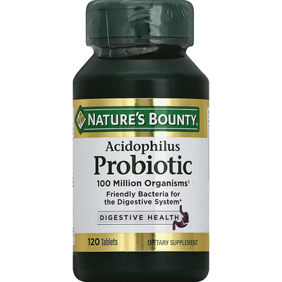 Nature S Bounty Probiotic Acidophilus Tablets 120 Each Instacart