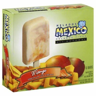 Helados Mexico Ice Cream Bar Premium Mango 6 Ct Instacart