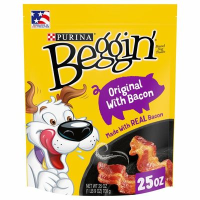 Purina Beggin' Strips Real Meat Dog Treats, Original With Bacon