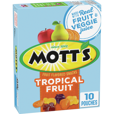 Mott’s Tropical Fruit Snacks, 10 Count