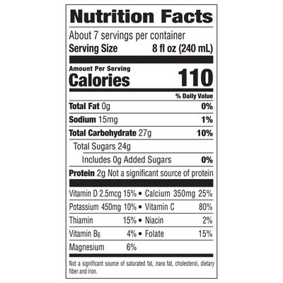 Minute Maid Orange Juice W/ Calcium, Fruit Juice Drink