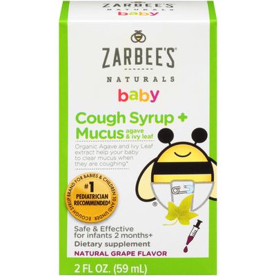 Zarbee's Naturals Grape Cough Syrup & Mucus Reducer