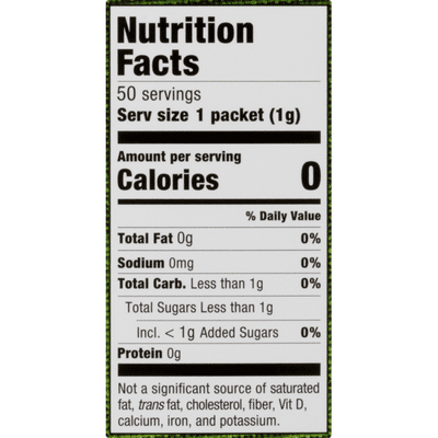 Stevia In The Raw Sweetener, Zero Calorie