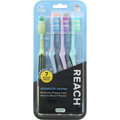 Reach Toothbrushes, Advanced Design, Soft, Value Pack