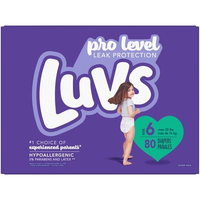 Luvs Pro Level Leak Protection Diapers Size 6