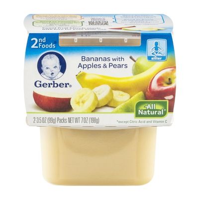 Gerber 2nd Foods Bananas with Apples & Pears - 2 CT
