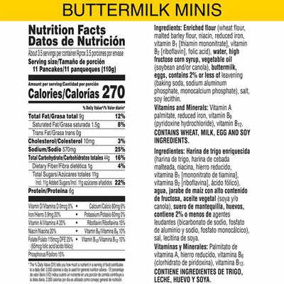 Eggo Mini Frozen Pancakes, Frozen Breakfast, All Day Kids Snacks, Original
