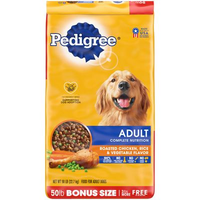 Pedigree Complete Nutrition Adult Dry Dog Food Roasted Chicken, Rice & Vegetable Flavor