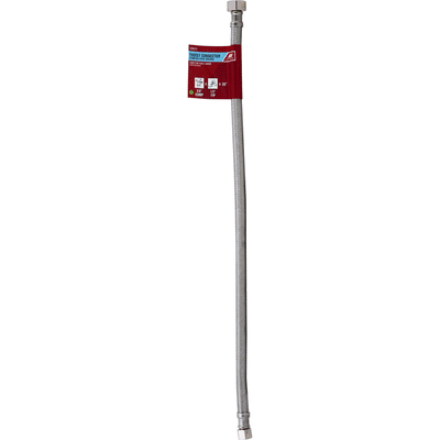 Ace Faucet Connector, Stainless Steel, Braided