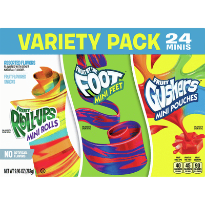 Fruit Roll-Ups Snack, Assorted, Variety Pack