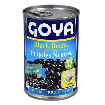 Goya Premium Black Beans, Low Sodium