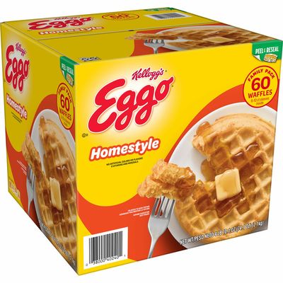 Eggo Frozen Waffles, Frozen Breakfast, Homestyle
