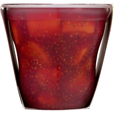Del Monte Fruit & Chia Peaches in Strawbery Dragonfruit Flavored Chia Plastic Fruit Cup Snacks