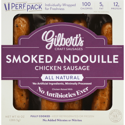Gilbert's Sausage, Chicken, Smoked Andouille