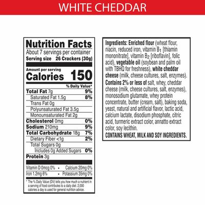 Cheez-It Cheese Crackers, Baked Snack Crackers, Office and Kids Snacks, White Cheddar