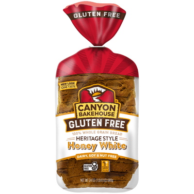 Canyon Bakehouse Gluten Free Heritage Style Honey White 100 Whole Grain Bread 15 Lb - Instacart