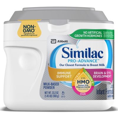 Similac Pro-Advance Non-GMO HMO Infant Formula with Iron Powder Tub