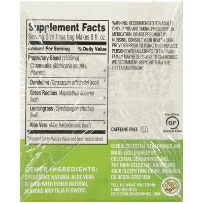 Celestial Seasonings Sleepytime Detox Caffeine Free Herbal Supplement Tea Bags