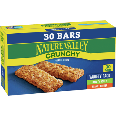 Nature Valley Granola Bars Crunchy Peanut Butter And Oats N Honey 30 Count 22 35 Oz Delivery Or Pickup Near Me Instacart