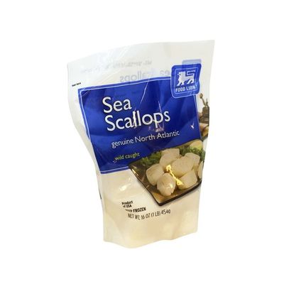 Food Lion Sea Scallops, Wild Caught, Pouch