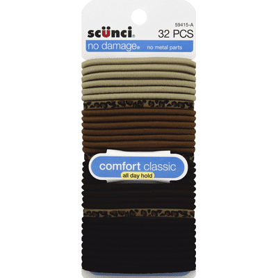 Scunci Ponytail Holders, Comfort Classic