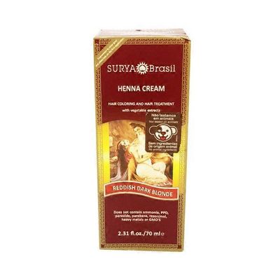 Surya Brasil Reddish Dark Blonde Hair Coloring & Treatment Henna Cream