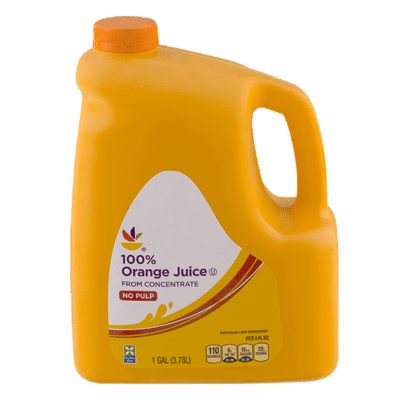 SB 100% Juice, Orange, No Pulp