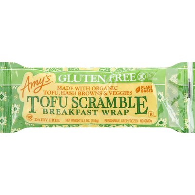Amy's Gluten Free Tofu Scramble Breakfast Wrap (5.5 oz) - Instacart