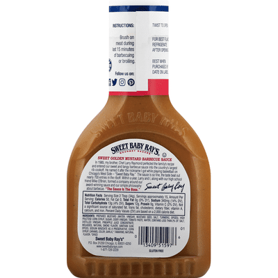 Sweet Baby Ray's Barbecue Sauce, Sweet Golden Mustard