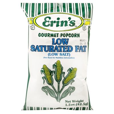 Erins Gourmet Popcorn, Low Saturated Fat, Low Salt