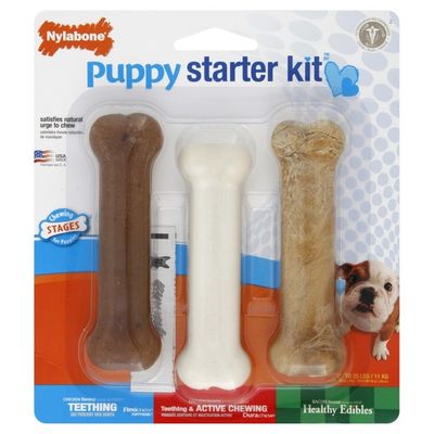 Nylabone Puppy Starter Kit, Regular Size