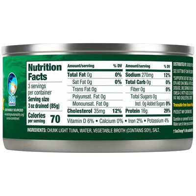 Chicken Of The Sea Light Tuna In Water 12 Oz Instacart