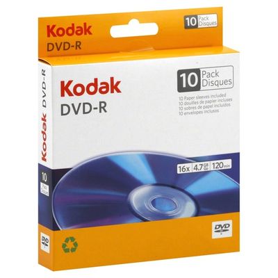 Kodak DVD-R, 16x, 4.7 gb