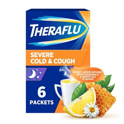 Theraflu Nighttime Severe Cold and Cough Hot Liquid Powder, Nighttime Severe Cold and Cough Hot Liquid Powder