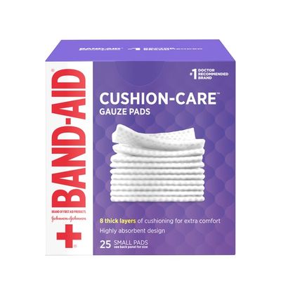 Band-Aid Brand Of First Aid Products Cushion-Care Gauze Pads, 2 Inches By 2 Inches