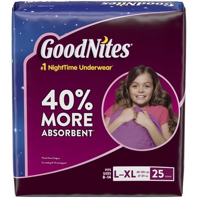 GoodNites Bedtime Bedwetting Underwear for Girls