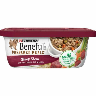 Purina Beneful High Protein, Gravy Wet Dog Food, Prepared Meals Beef Stew