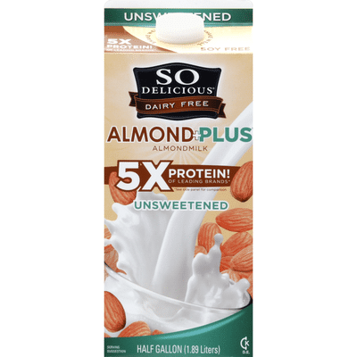 So Delicious Almondmilk, Dairy Free, Unsweetened