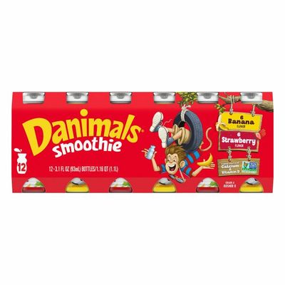 Danimals Strawberry Explosion & Banana Split Variety Pack Smoothies