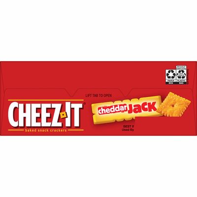 Cheez-It Cheese Crackers, Baked Snack Crackers, Office and Kids Snacks, Cheddar Jack