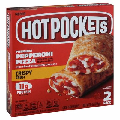Hot Pockets Premium Pepperoni Pizza Crispy Crust Frozen Snacks