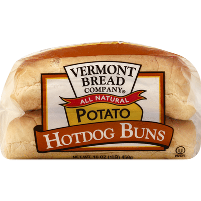Vermont Bread Company Hot Dog Buns Potato
