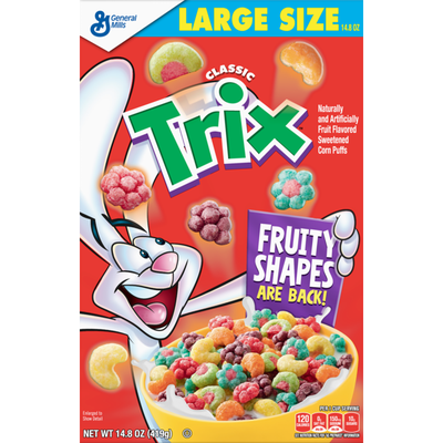 Trix Cereal, Fruit Flavored Corn Puffs
