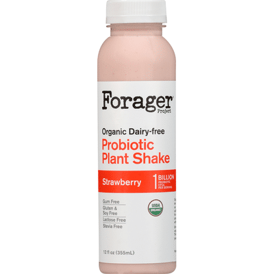 Forager Project Strawberry & Banana Dairy-Free Probiotic Smoothie