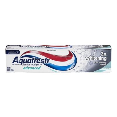 Aquafresh Advanced 2X Whitening Fluoride Toothpaste Ice Mint