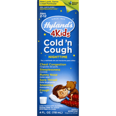 Hyland's Cold 'n Cough 4 Kids Night Time Syrup