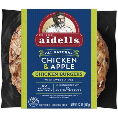 Aidells Burgers, Chicken, Chicken & Apple