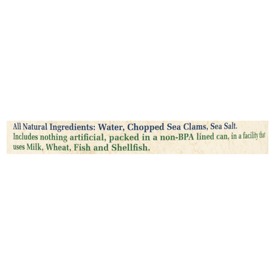 Bar Harbor Sea Clams, Chopped